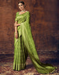 Parrot Green Silk Saree | Sudathi