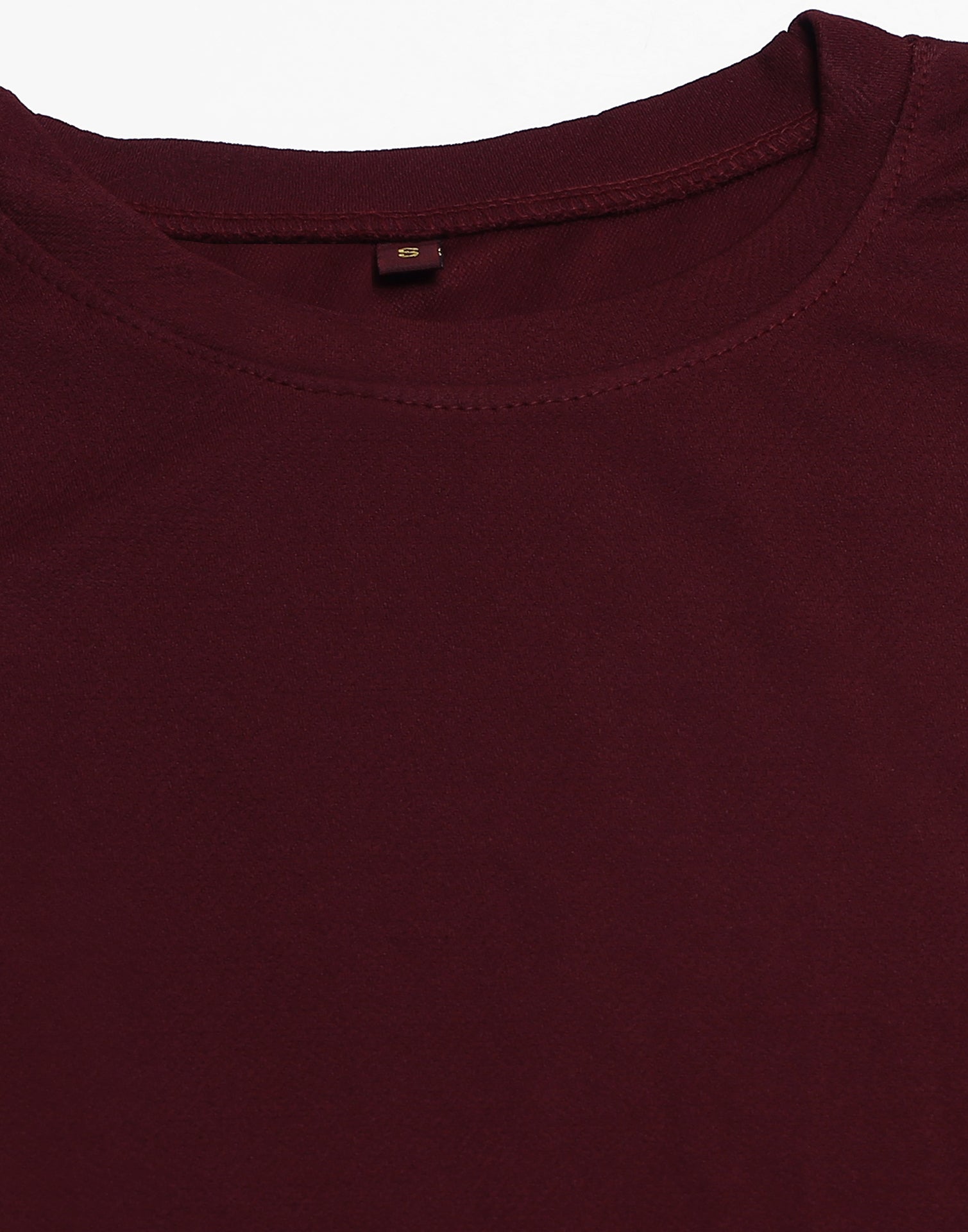 Maroon Colored Lycra Knitted Top | Sudathi