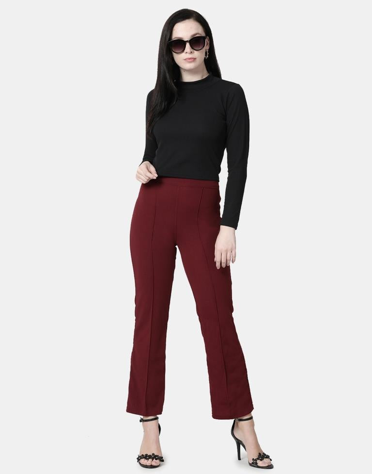 Black Colored Lycra Knitted Top | Sudathi