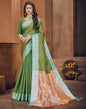 Green Silk Blend Saree | Sudathi