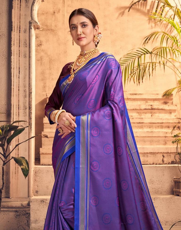 Purple Kanjivaram Silk Saree | Sudathi