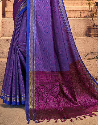 Purple Kanjivaram Silk Saree | Sudathi