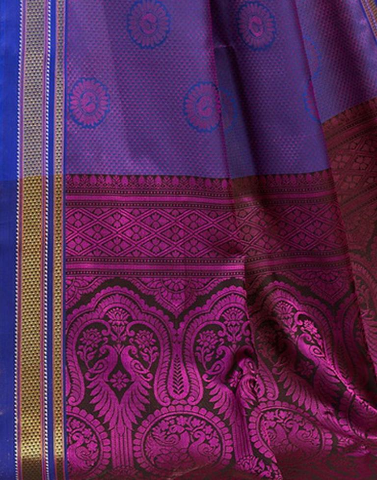 Purple Kanjivaram Silk Saree | Sudathi