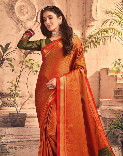 Red And Green Silk Saree | Sudathi