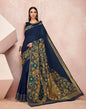 Navy Blue Cotton Saree | Sudathi