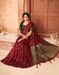 Maroon Silk Saree | Sudathi