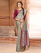 Grey Silk Saree | Sudathi