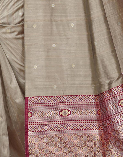 Grey Silk Saree | Sudathi