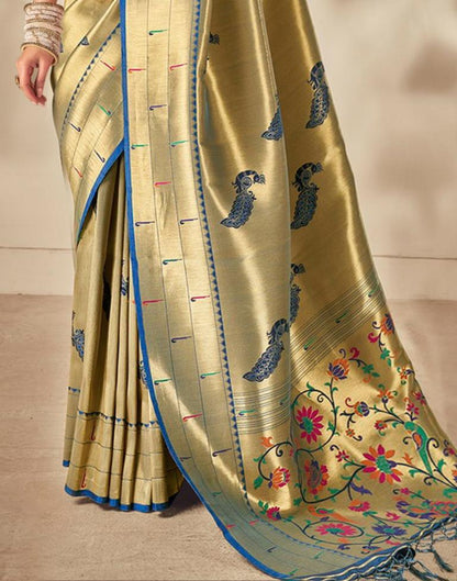 Golden Silk Saree | Sudathi