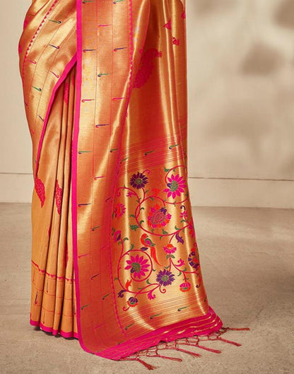 Golden Silk Saree | Sudathi