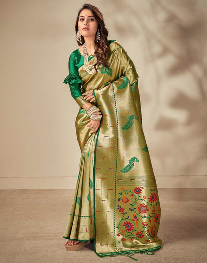 Golden Silk Saree | Sudathi