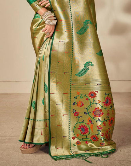 Golden Silk Saree | Sudathi