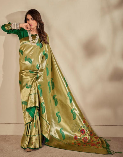 Golden Silk Saree | Sudathi