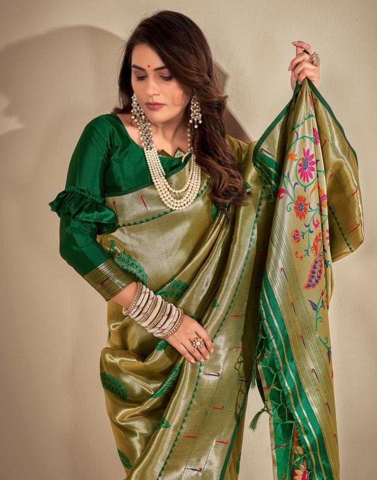 Golden Silk Saree | Sudathi