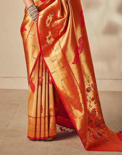 Golden Silk Saree | Sudathi