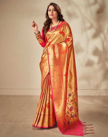 Golden Silk Saree | Sudathi