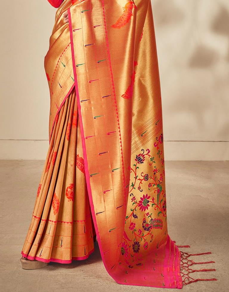 Golden Silk Saree | Sudathi