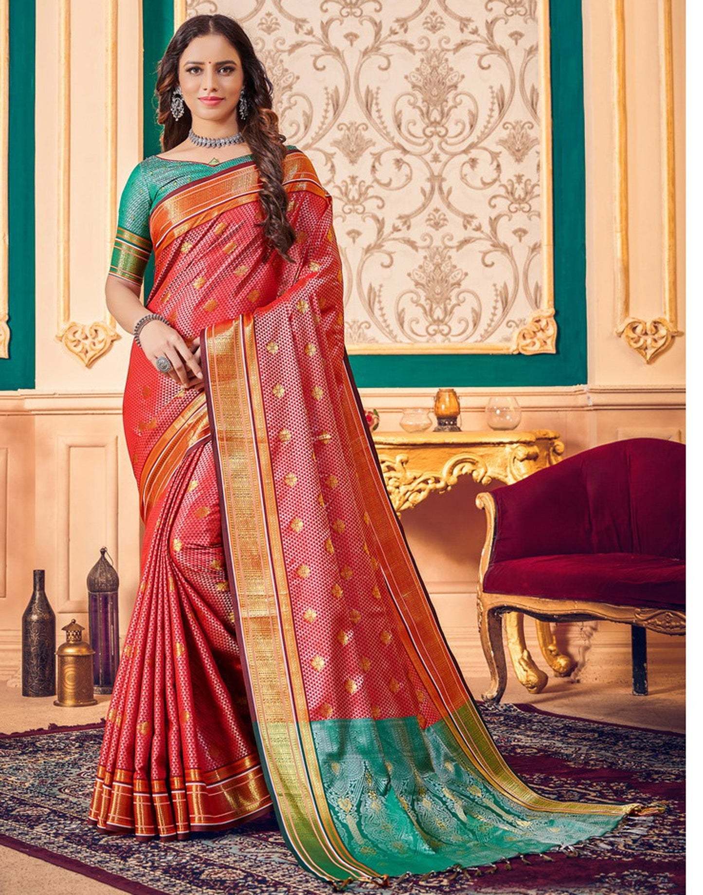 Red Silk Saree | Sudathi