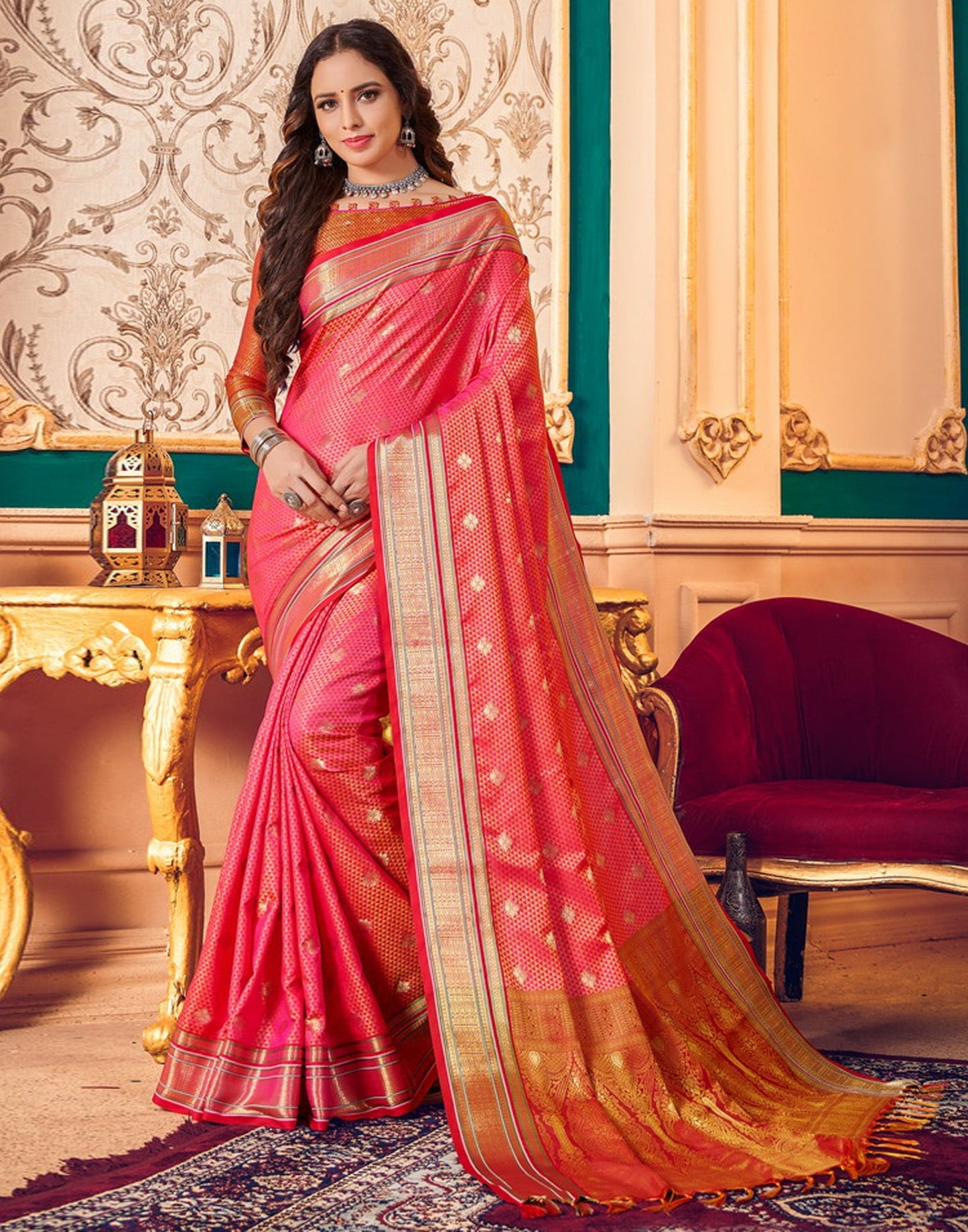 Pink Silk Saree | Sudathi