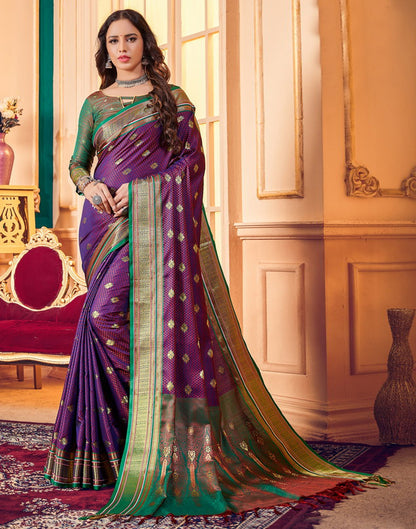 Violet Silk Saree | Sudathi