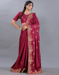 Maroon Embroidery Saree | Sudathi