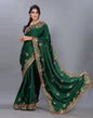 Bottle Green Embroidery Saree | Sudathi