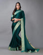 Rama Green Plain Chiffon Saree