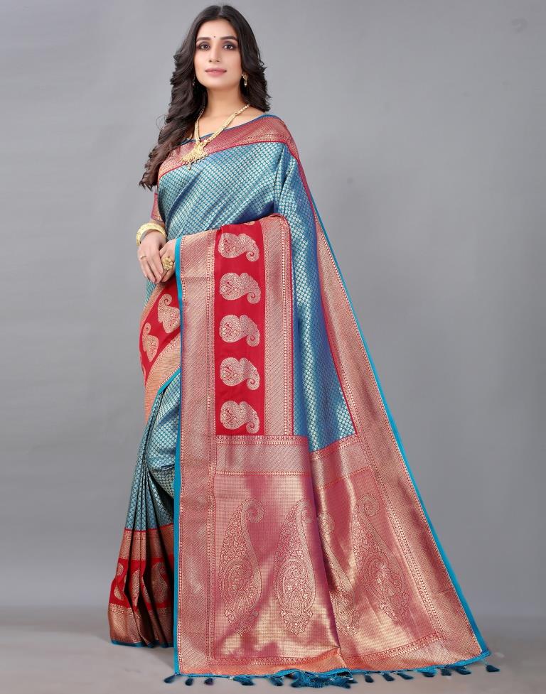 Blue Silk Saree | Sudathi