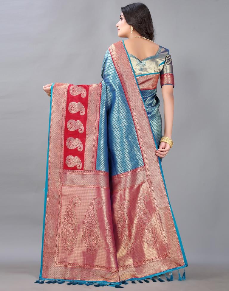 Blue Silk Saree | Sudathi