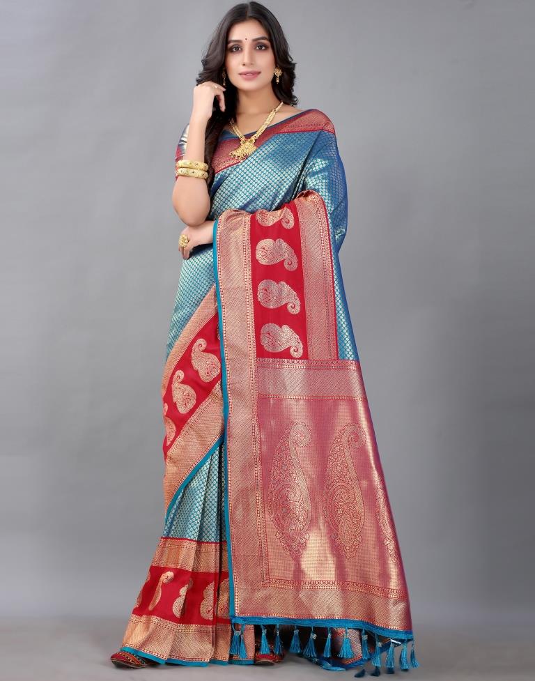 Blue Silk Saree | Sudathi