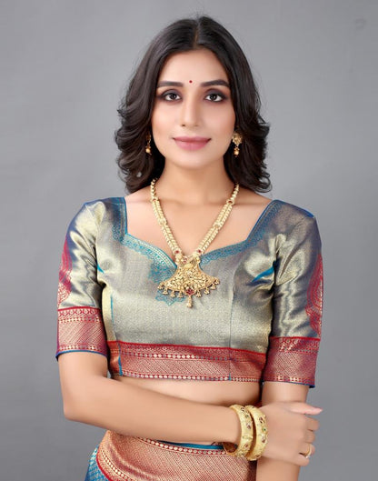 Blue Silk Saree | Sudathi