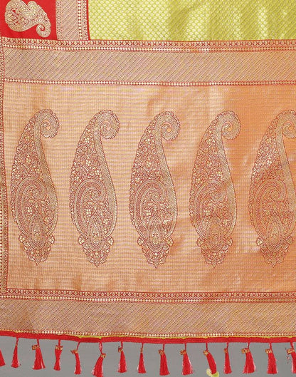 Lime Green Silk Saree | Sudathi