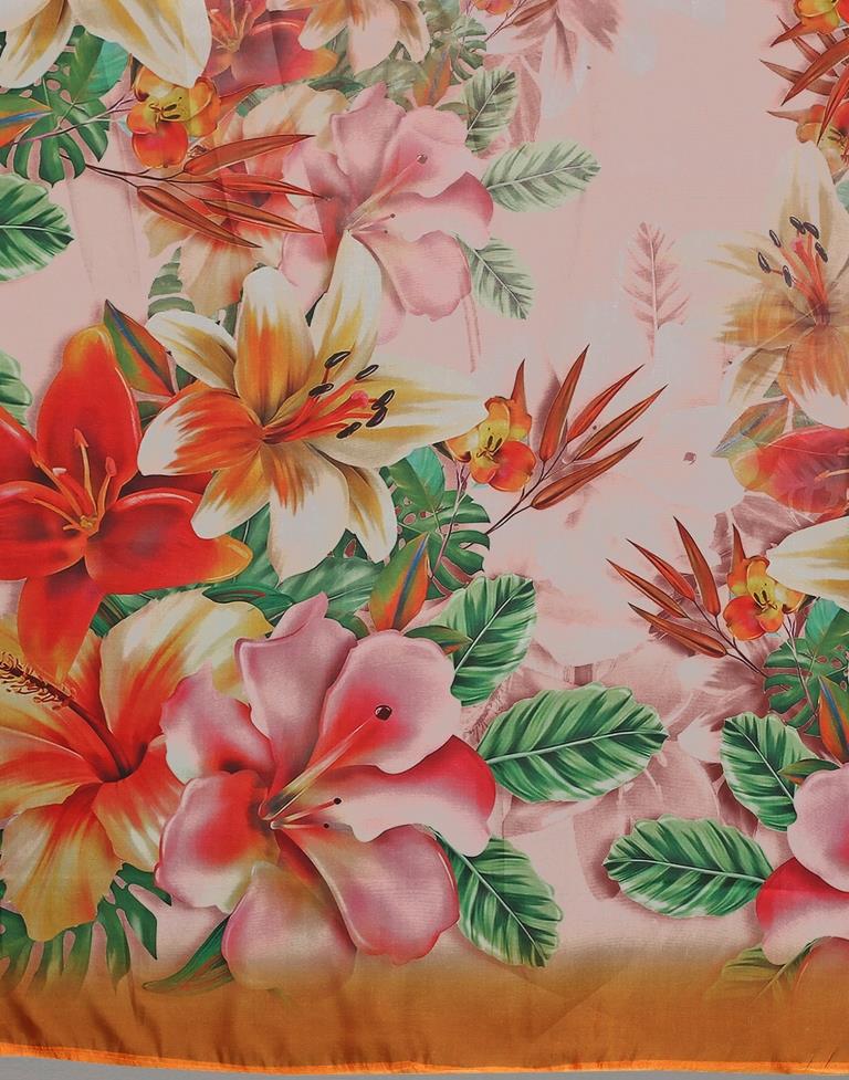 Light Peach Organza Saree | Sudathi