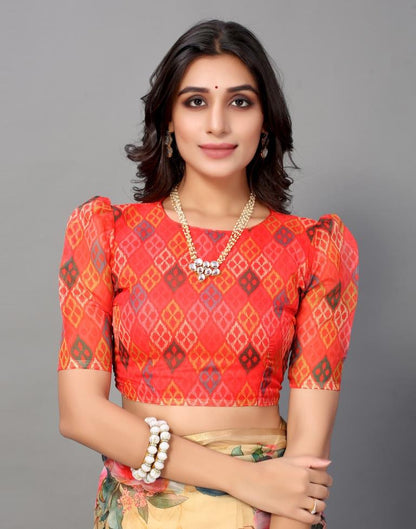 Light Yellow Organza Saree | Sudathi