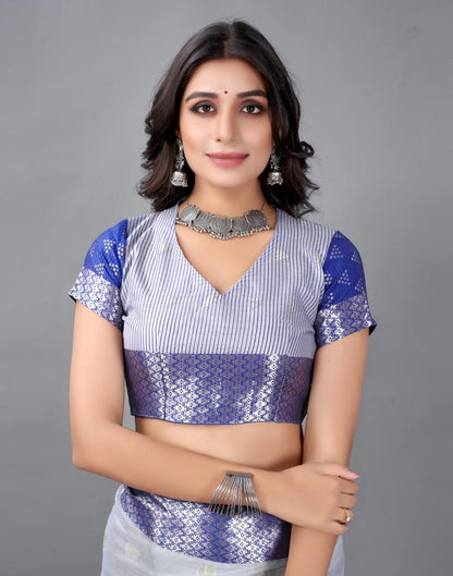 Grey Tissue Silk Saree | Sudathi