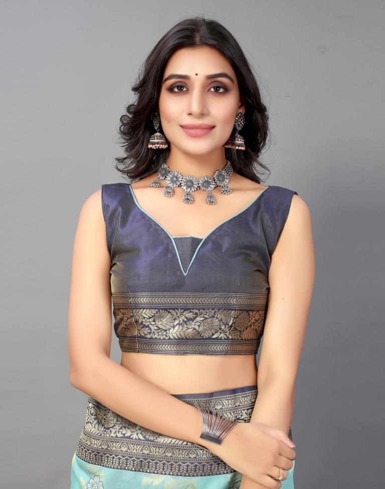 Mint Green Silk Saree | Sudathi