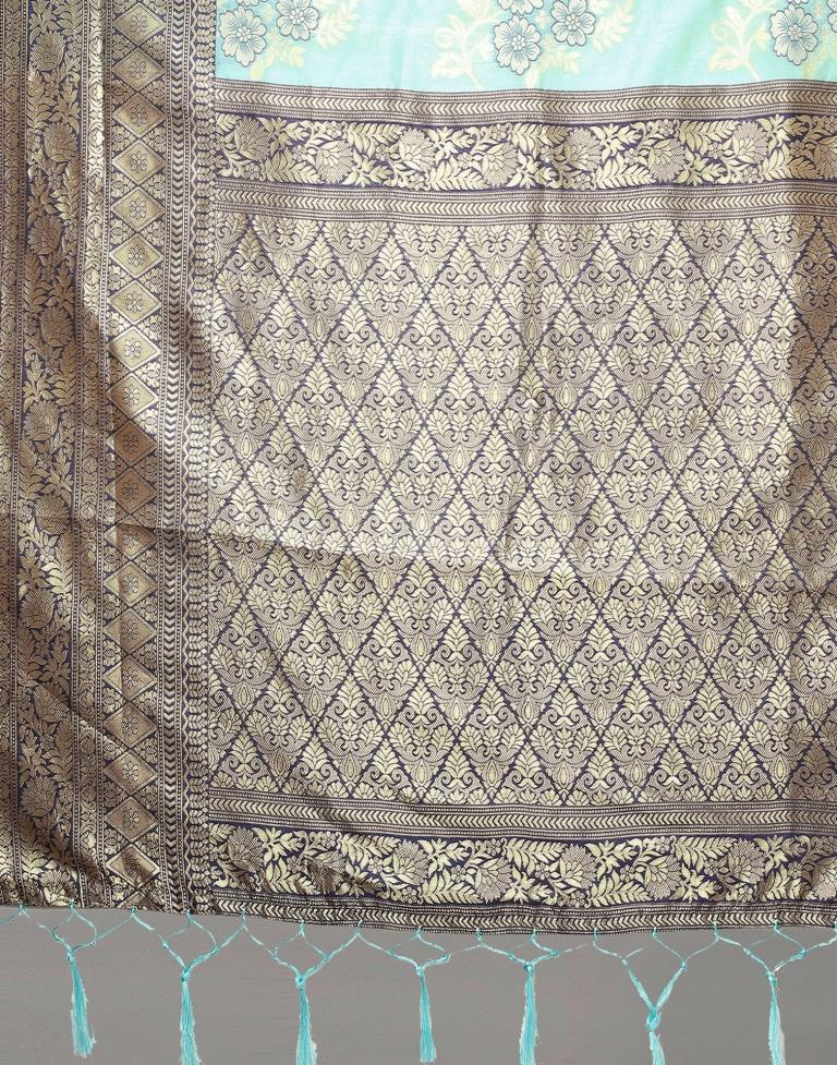 Mint Green Silk Saree | Sudathi