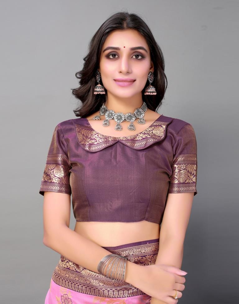 Rose Pink Silk Saree | Sudathi