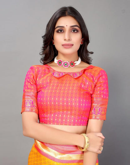 Turmeric Yellow Silk Saree | Sudathi