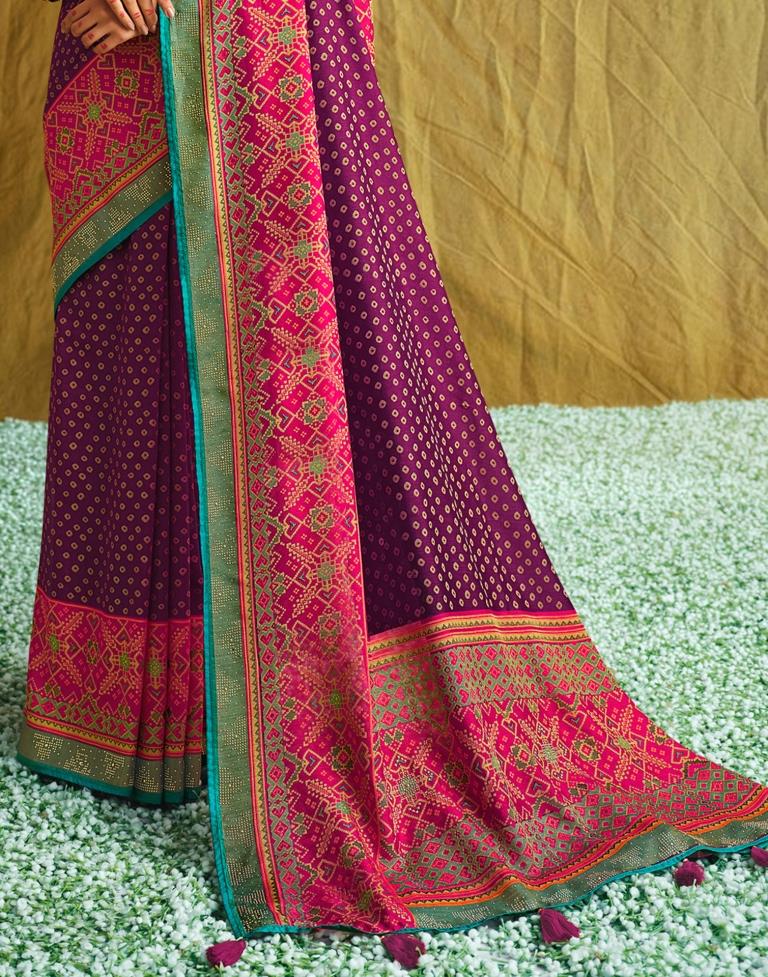 Wine Silk Saree | Sudathi