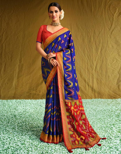 Royal Blue Silk Saree | Sudathi