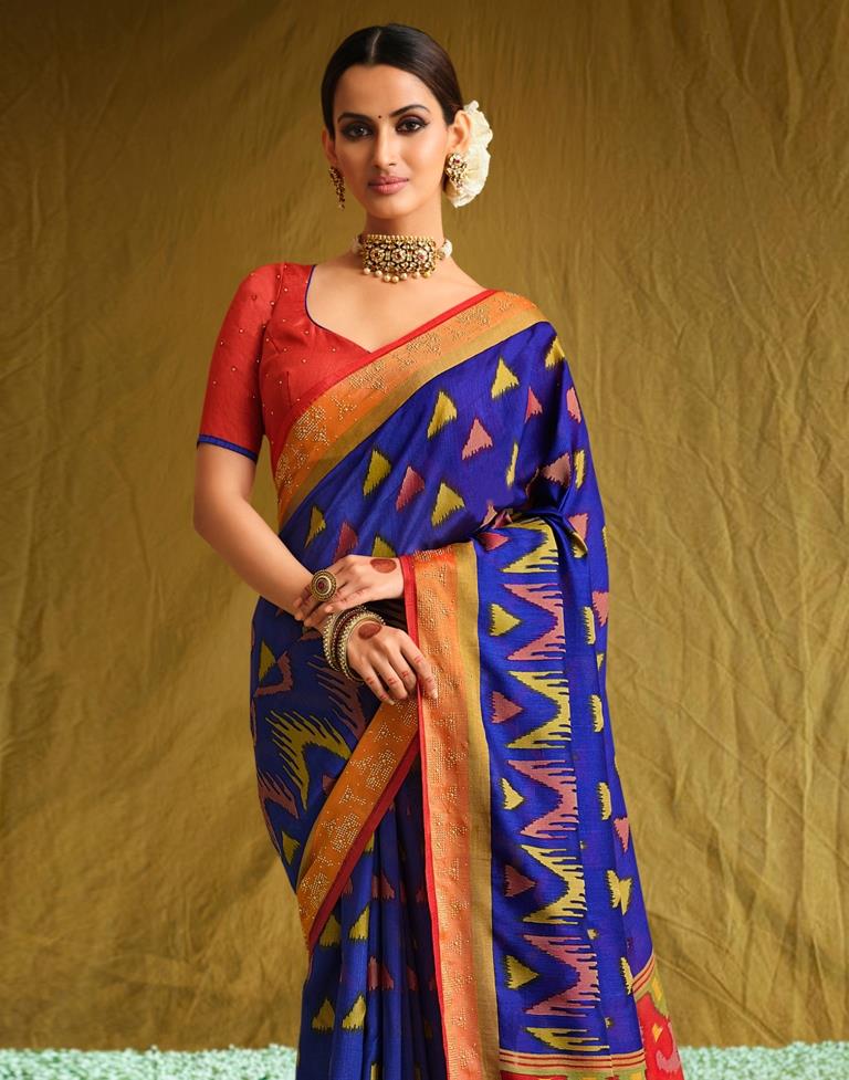 Royal Blue Silk Saree | Sudathi