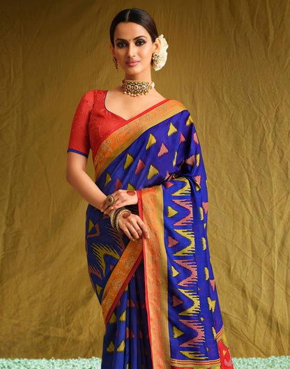Royal Blue Silk Saree | Sudathi