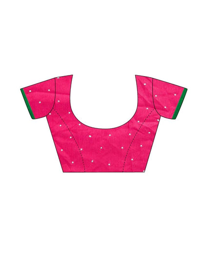 Punch Pink Silk Saree | Sudathi