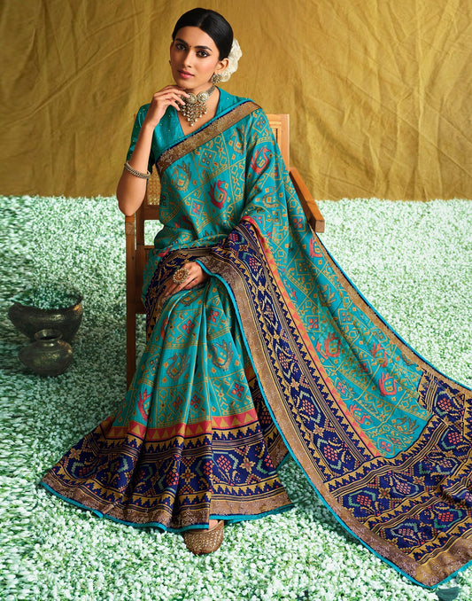 Rama Green Silk Saree | Sudathi