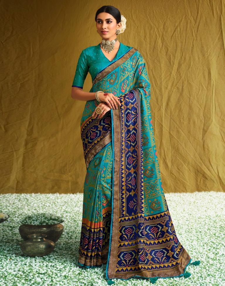Rama Green Silk Saree | Sudathi