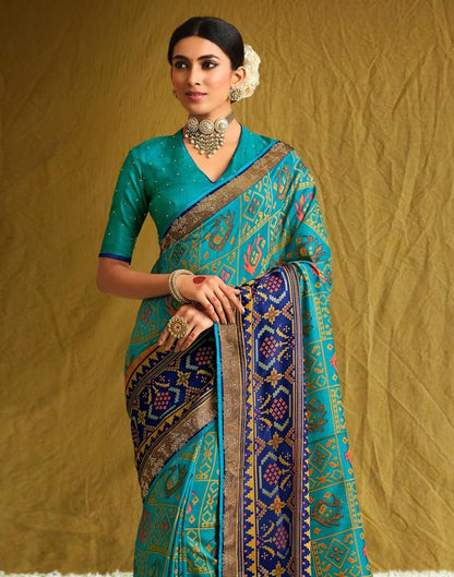 Rama Green Silk Saree | Sudathi