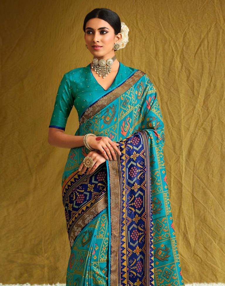 Rama Green Silk Saree | Sudathi