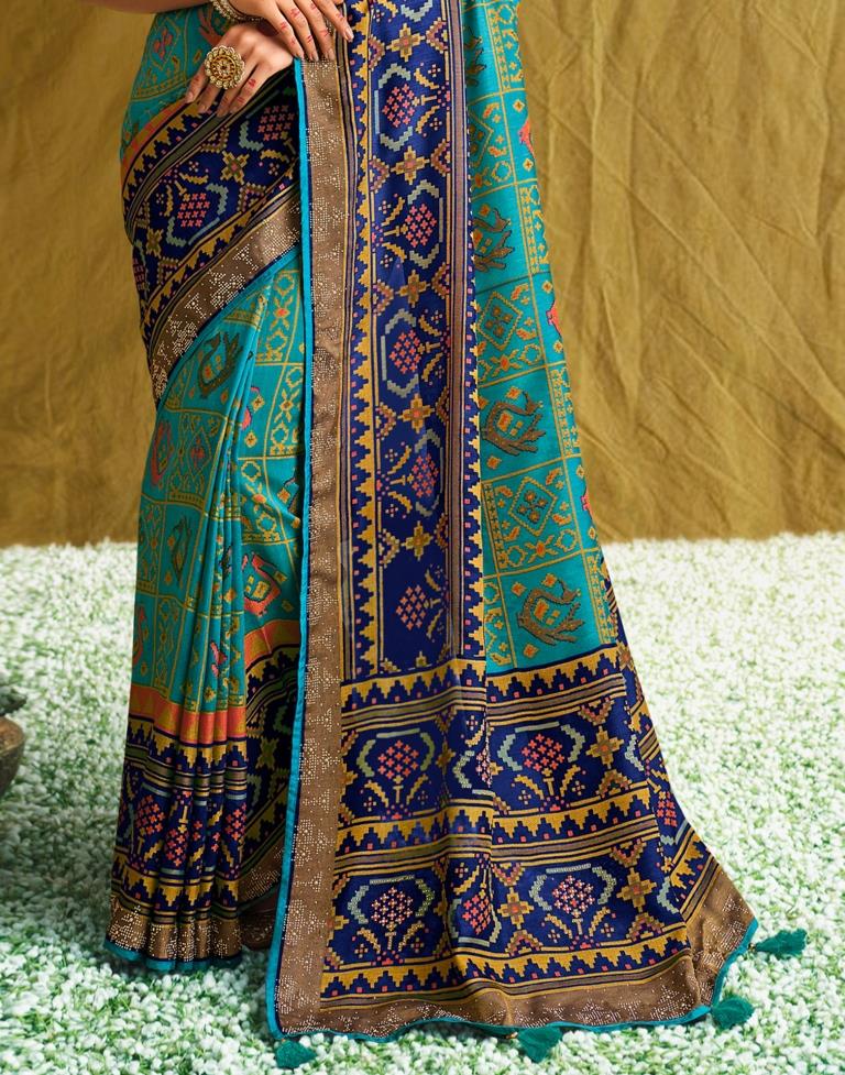 Rama Green Silk Saree | Sudathi