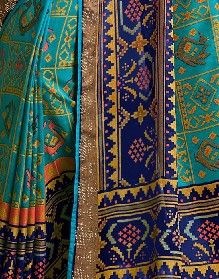 Rama Green Silk Saree | Sudathi